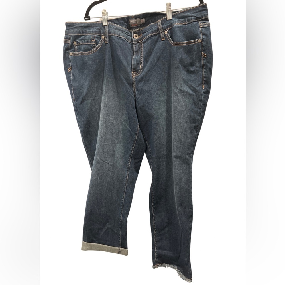 Torrid Crop Boyfriend Vintage Stretch